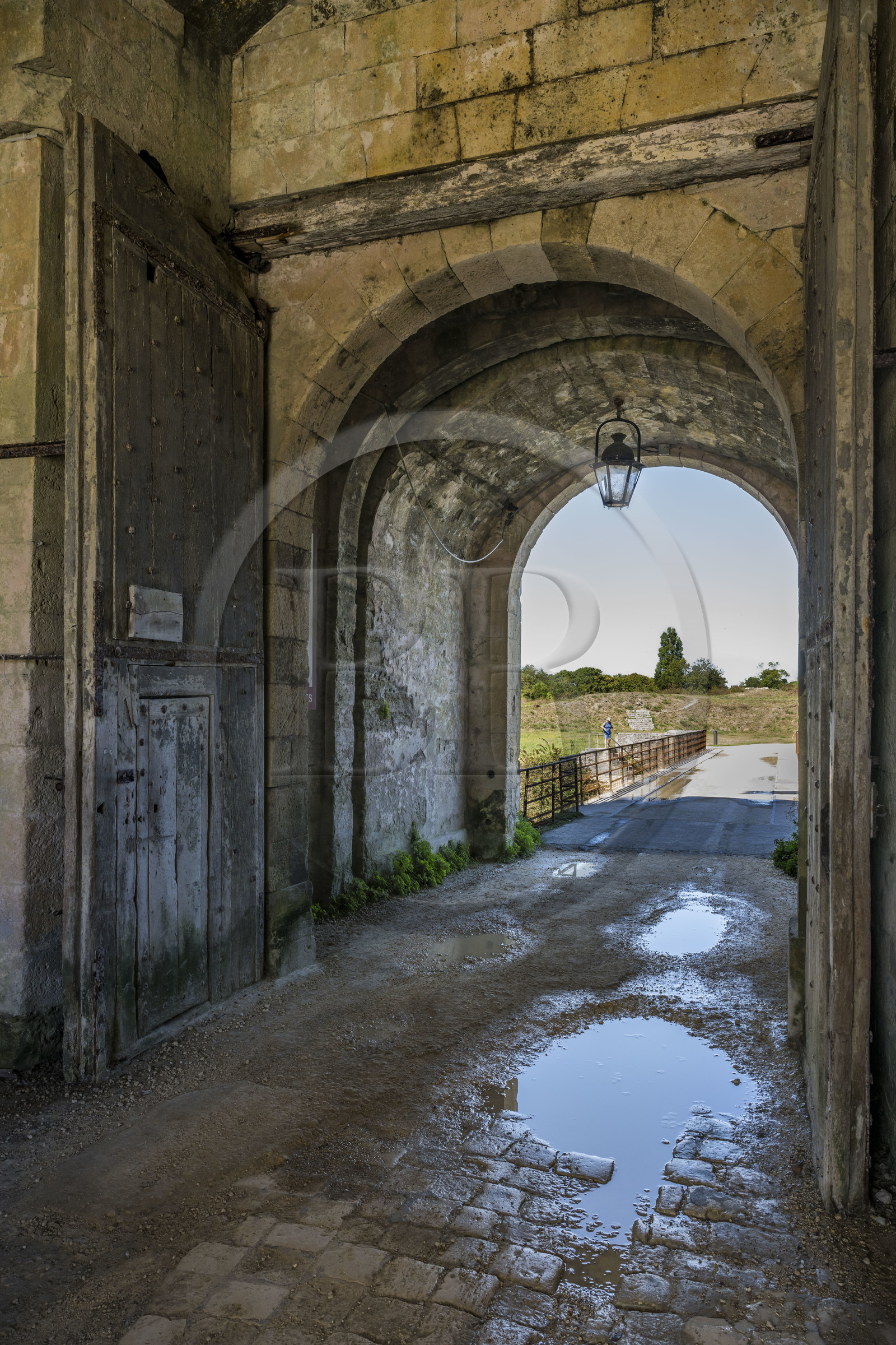 France, Charente-Maritime (17), Ile d'Oléron, le Chateau-d'Oléron, la porte Royale, un des principaux accès à la citadelle