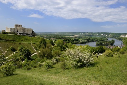France, Eure (27), Les Andelys, Château-Gaillard, forteresse du XIIe siècle construite par Richard Coeur de Lion