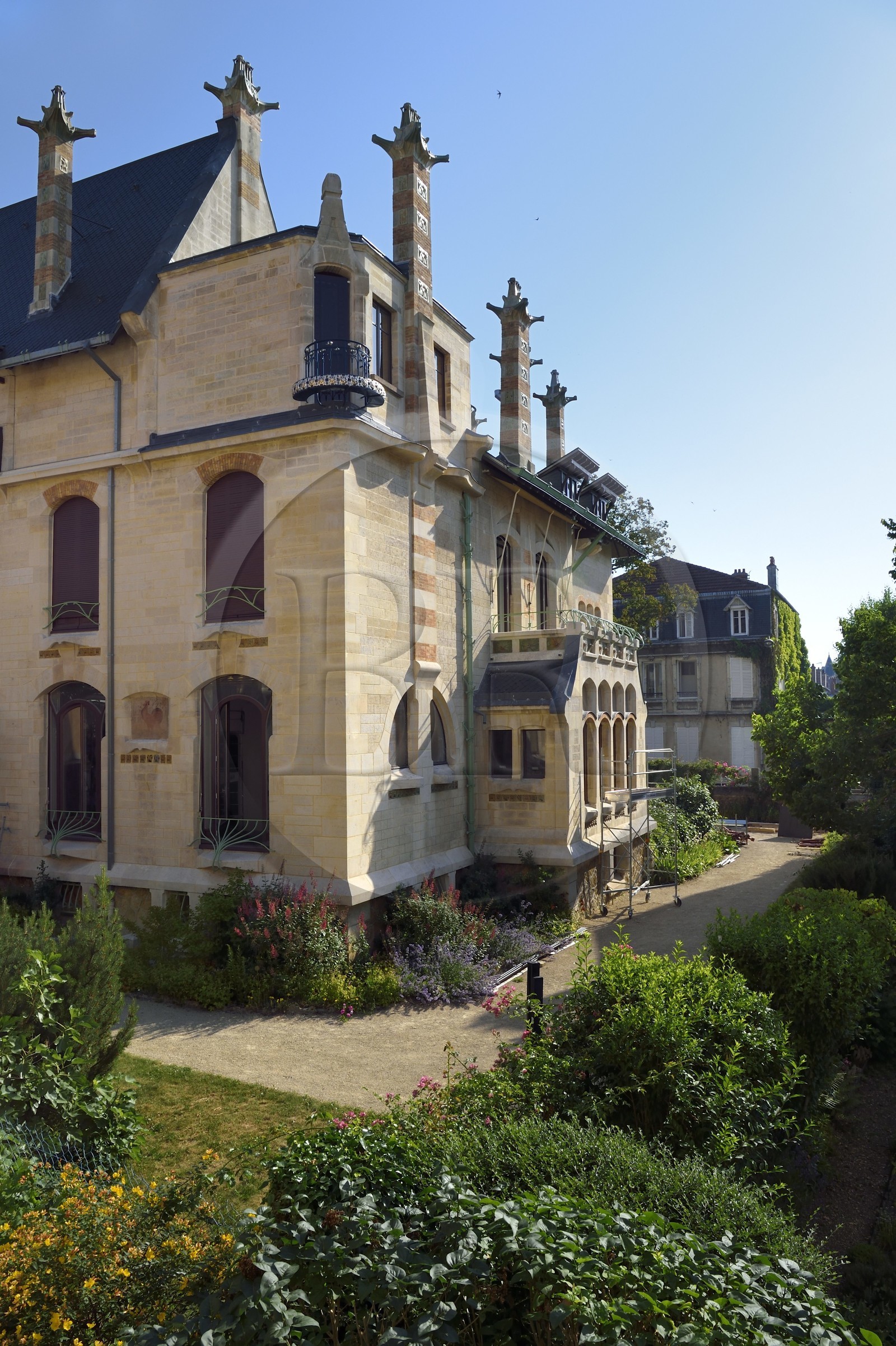 France, Meurthe-et-Moselle, Nancy, the Villa Majorelle of Art Nouveau style by architect Henri Sauvage