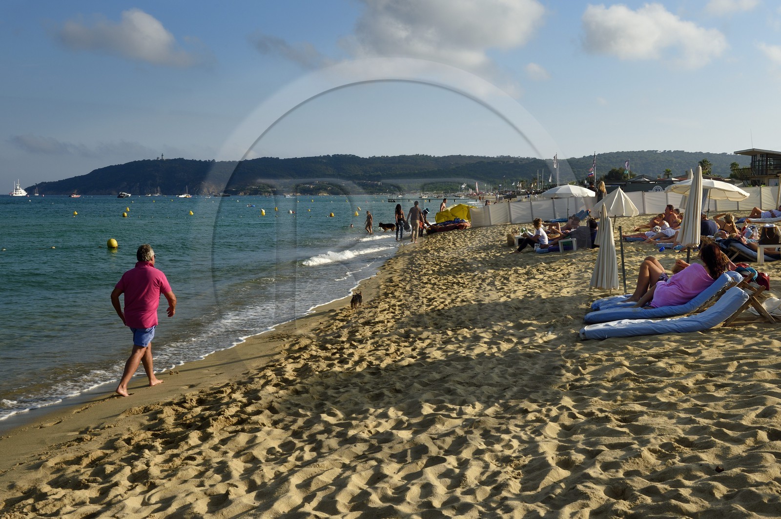 France, Var (83), Presqu'Ile de Saint-Tropez, Ramatuelle, plage de Pampelonne