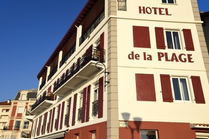France, Pyrenees Atlantiques, Basque Country, Saint Jean de Luz, beachfront hotel