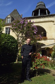 France, Dordogne (24), Périgord Noir, vallée de la Dordogne, Sarlat-la-Canéda, Patrick Lavergne le Chef de cuisine du restaurant Présidial
