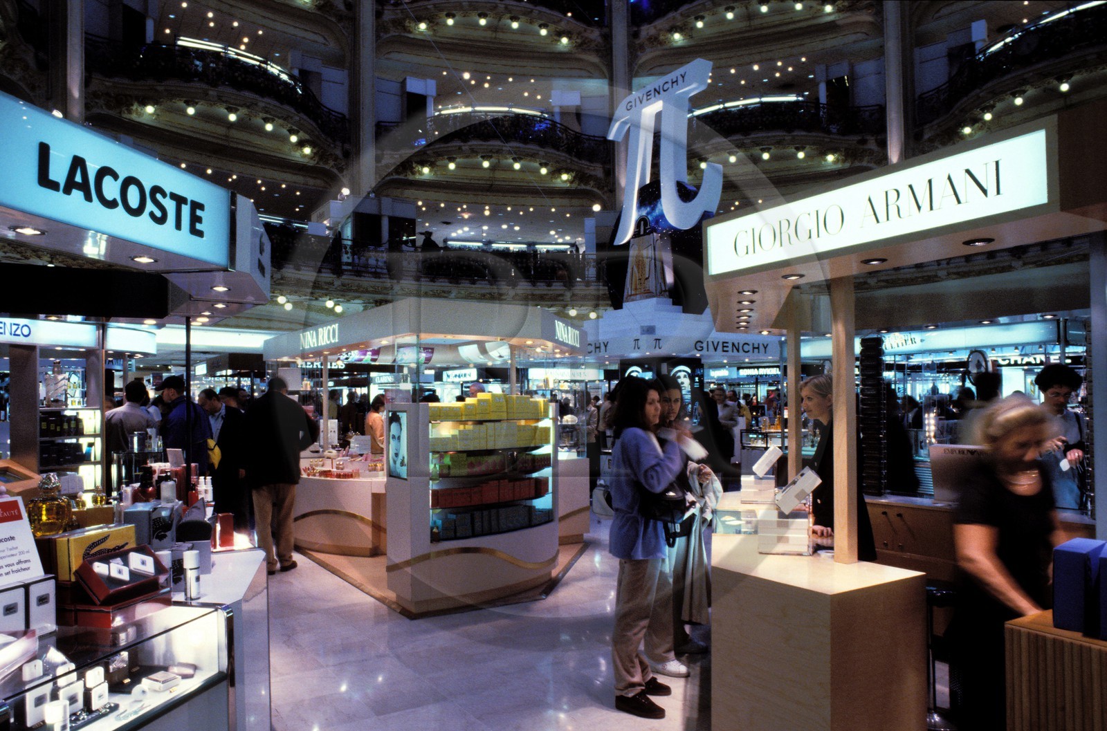 France, Paris, Galeries Lafayette, perfume counter