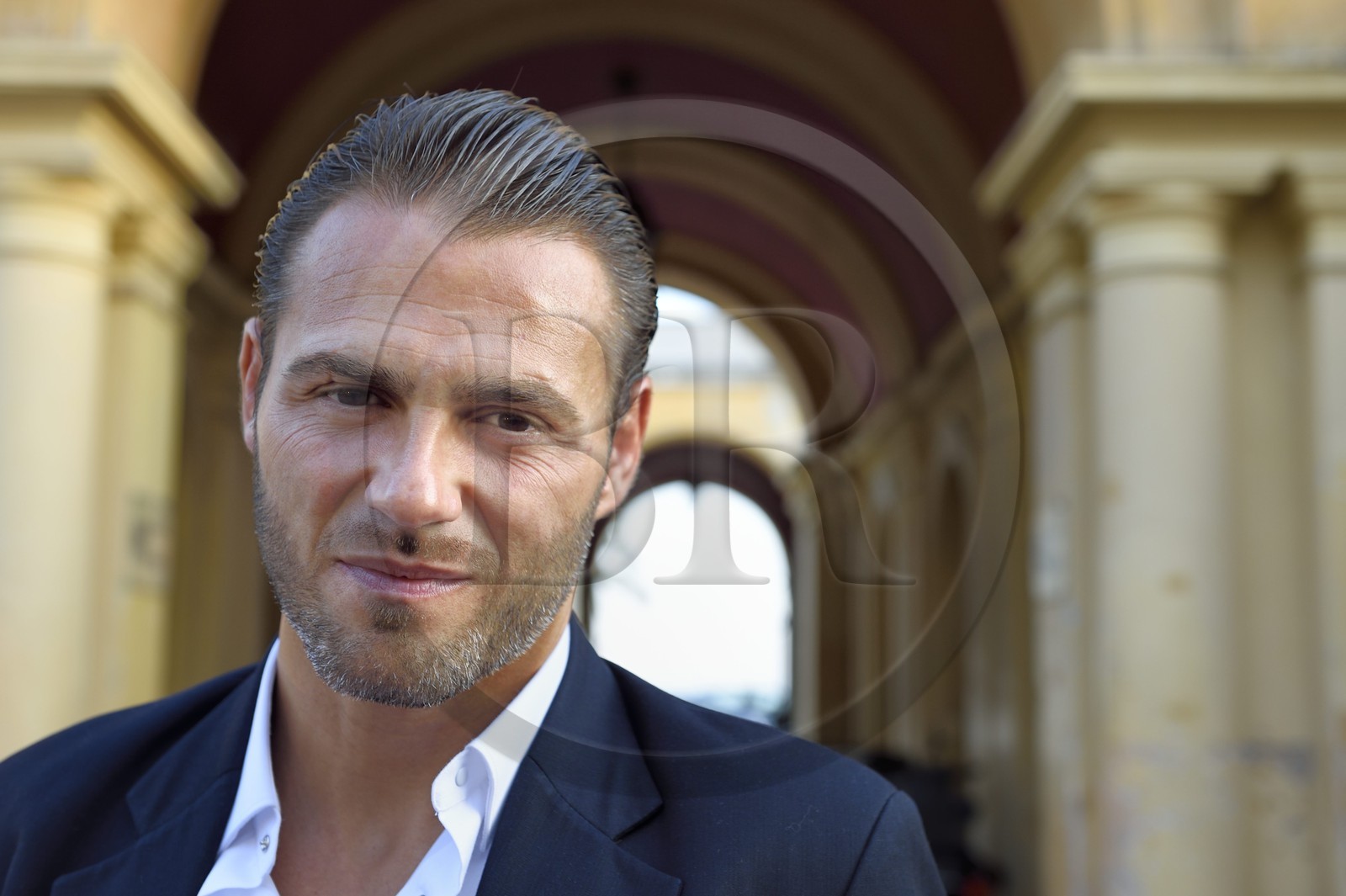 France, Alpes-Maritimes (06), Nice, vieille ville, cours Saleya, le carnavalier Cédric Pignataro