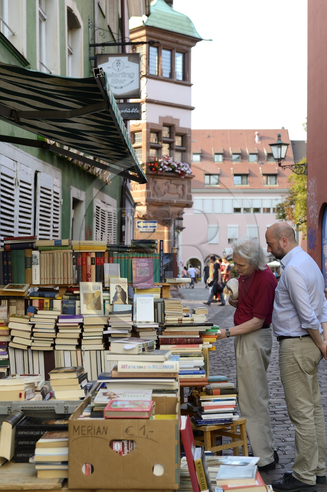 Allemagne, Bade-Wurtemberg, Fribourg en Brisgau, librairie de livres d'occasion