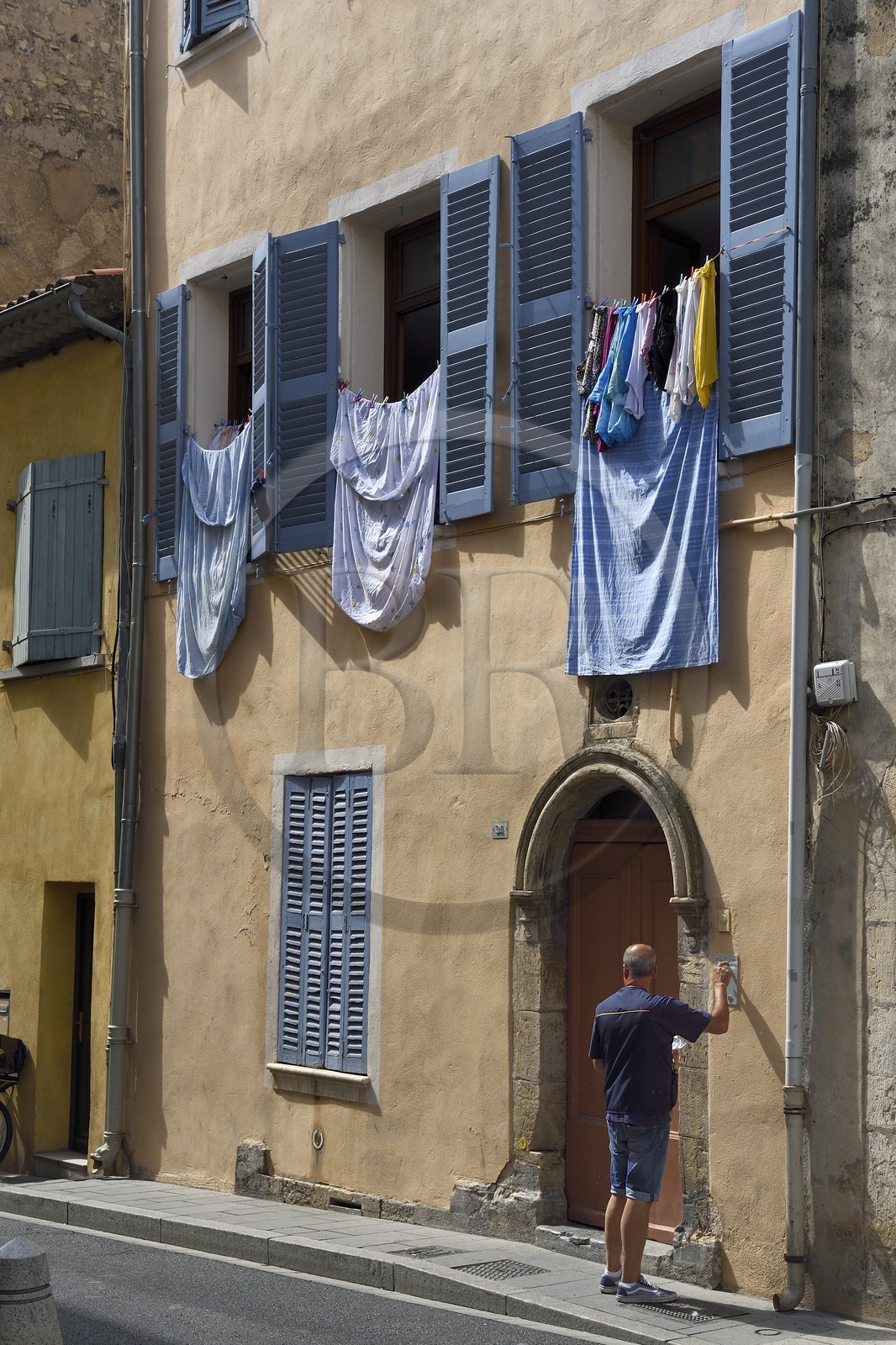 France, Var, Draguignan, building door in rue de l'Observance