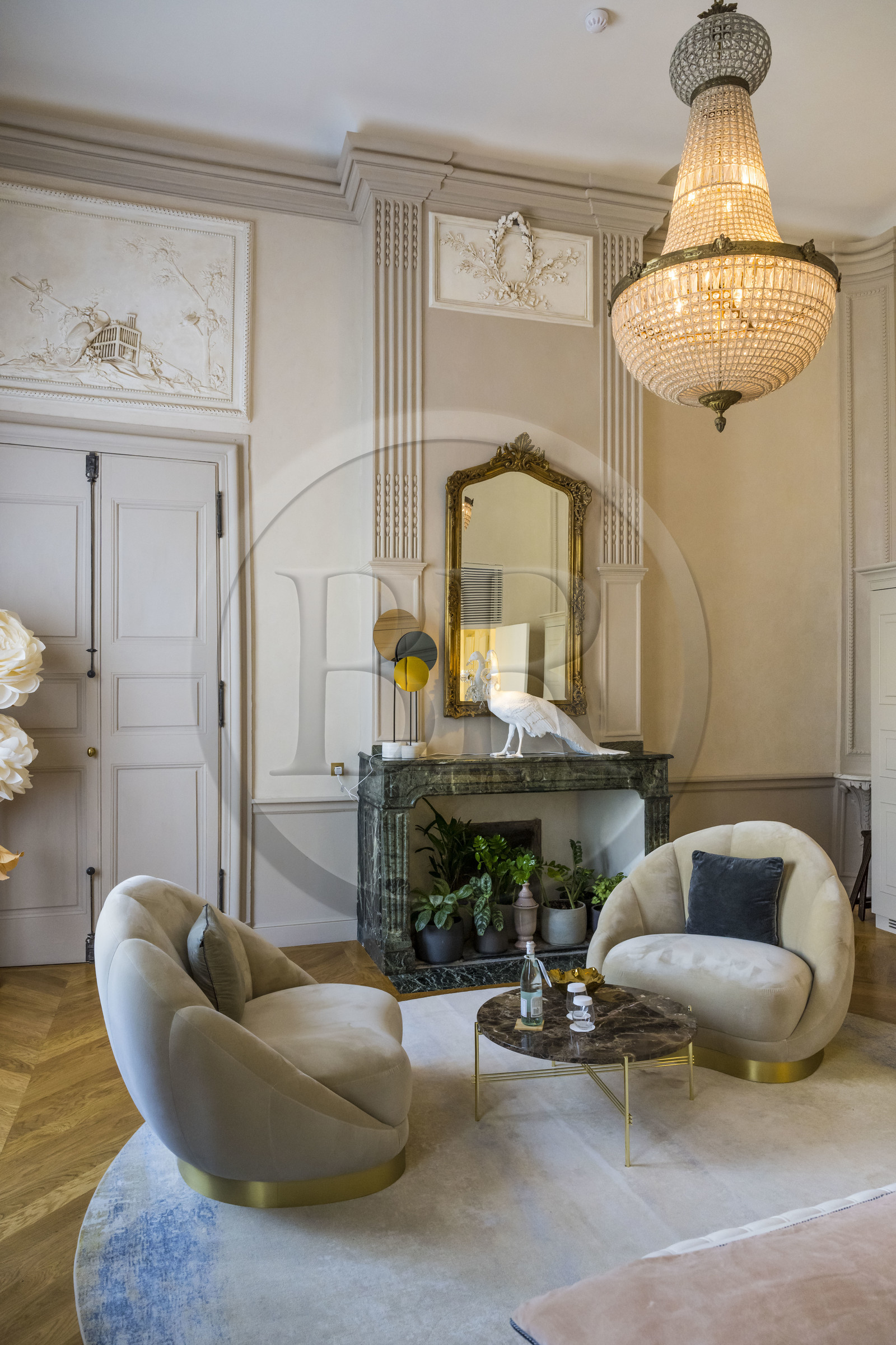 France, Hérault (34), Montpellier, centre historique appelé l’Ecusson, Hotel Richer de Belleval, une chambre