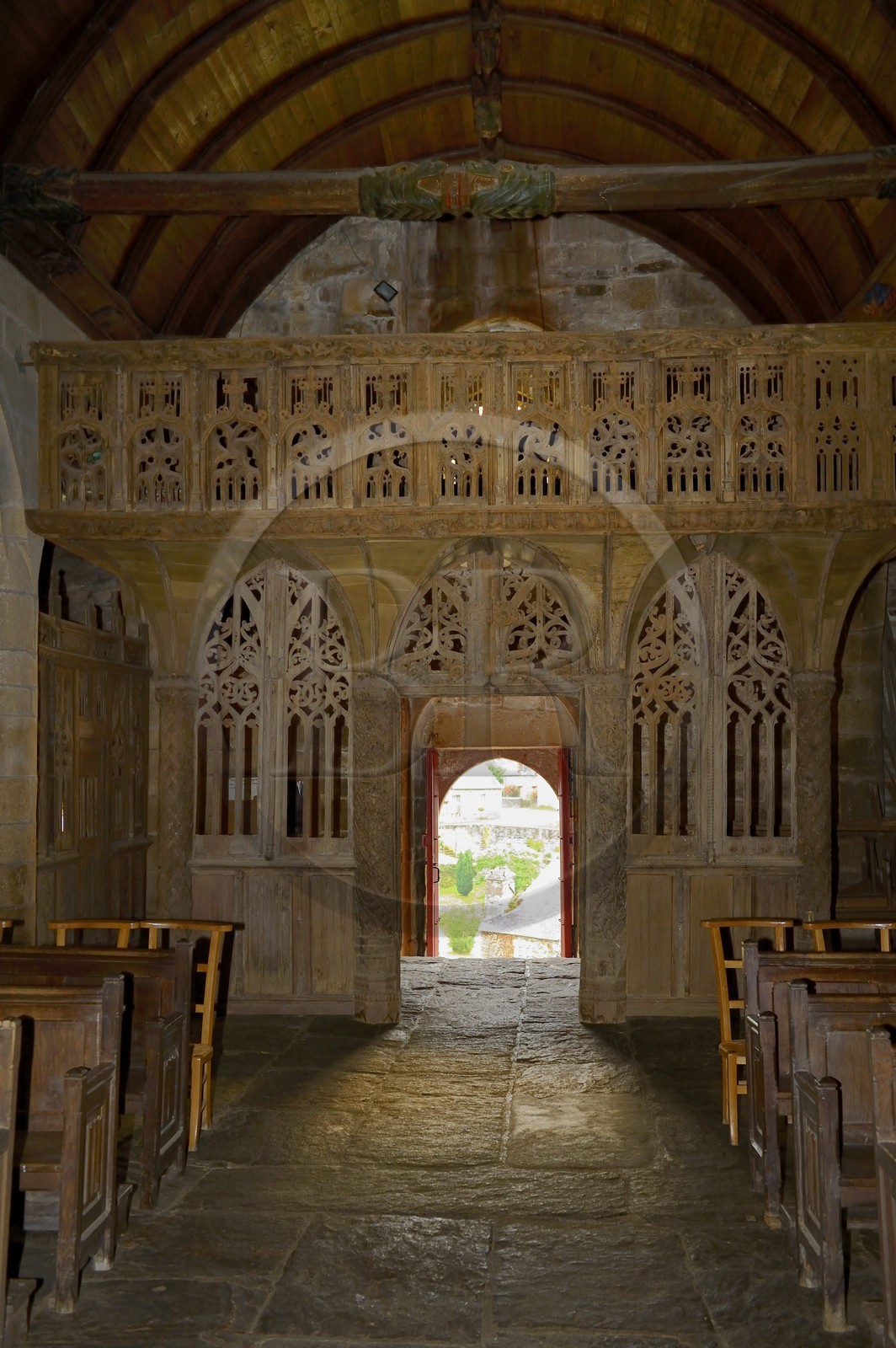 France, Cotes-d'Armor, jube of the Loc Envel church