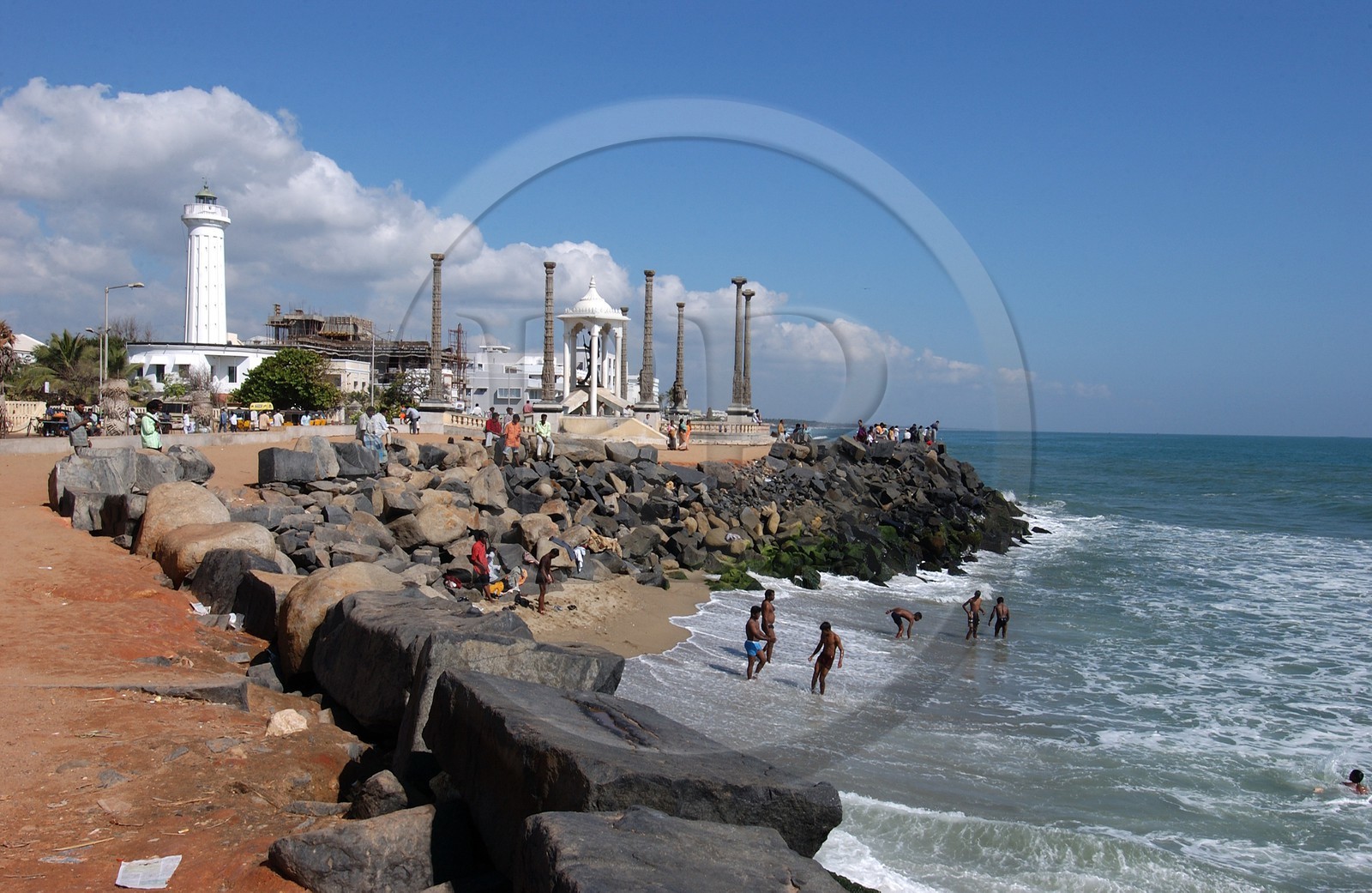 India, Pondicherry Territory, Pondicherry waterfront