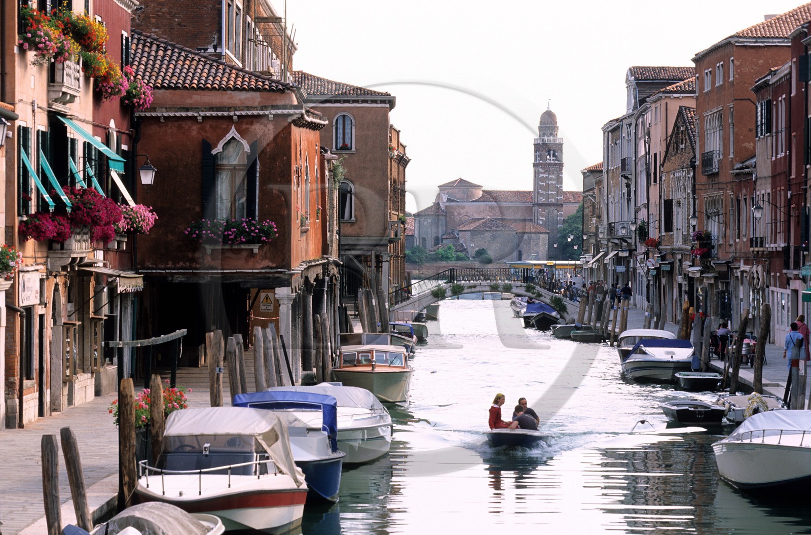 Italie, Vénétie, Venise, île de Murano, canal Fondamenta Vetrai