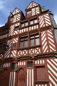 France, Ille-et-Vilaine (35), Rennes, maison à pans de bois  Ti-Koz rue Saint-Guillaume