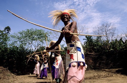 Burundi, danseurs traditionnels Intore (danse Rwandaise)