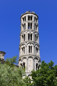 France, Gard, Uzes, cathedral Saint-Theodorit, Fenestrelle tower