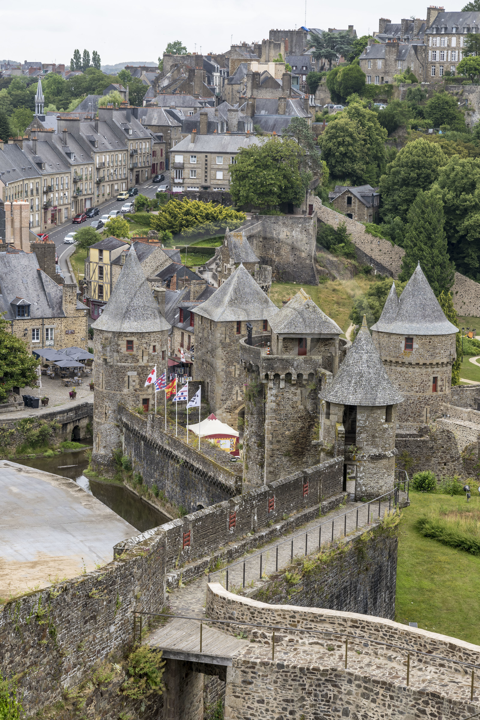 France, Ille-et-Vilaine, Fougeres, the 12th century fortified castle