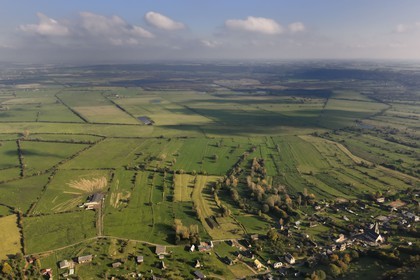 France, Eure, Marais-Vernier seen from Saint-Samson-de-la-Roque (aerial view)