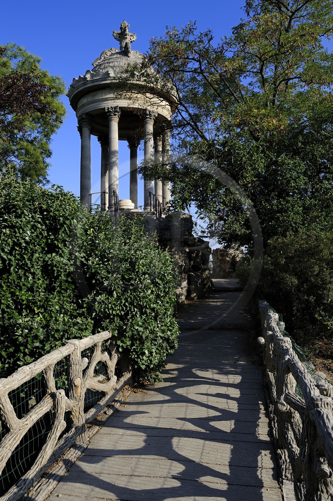 France, Paris (75), parc des Buttes Chaumont, le Belvédère ou temple de la Sybille