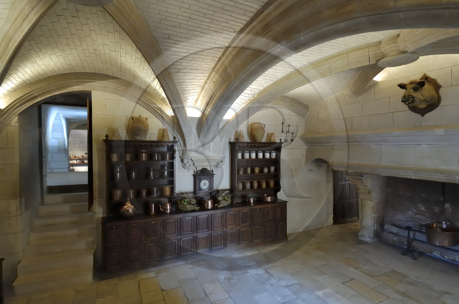 France, Indre et Loire, Chateau de Chenonceau, the kitchens