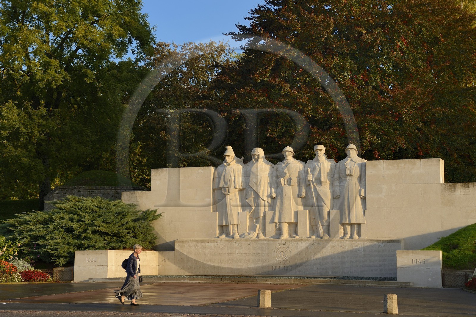 France, Meuse, Verdun, Place de la Nation, War Memorial To the children of Verdun who died for France, symbolizing the motto You can not pass