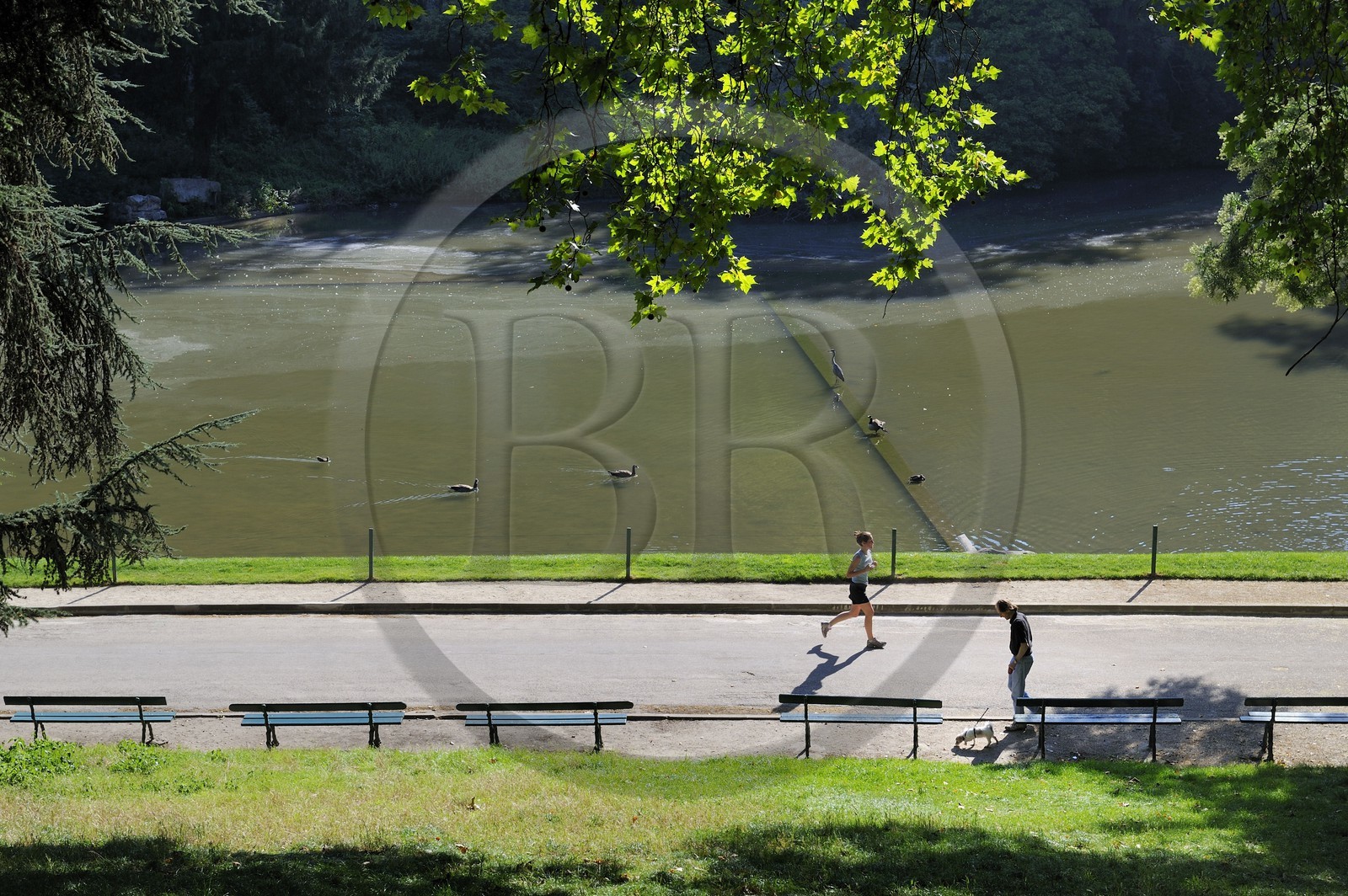 France, Paris (75), parc des Buttes Chaumont,
