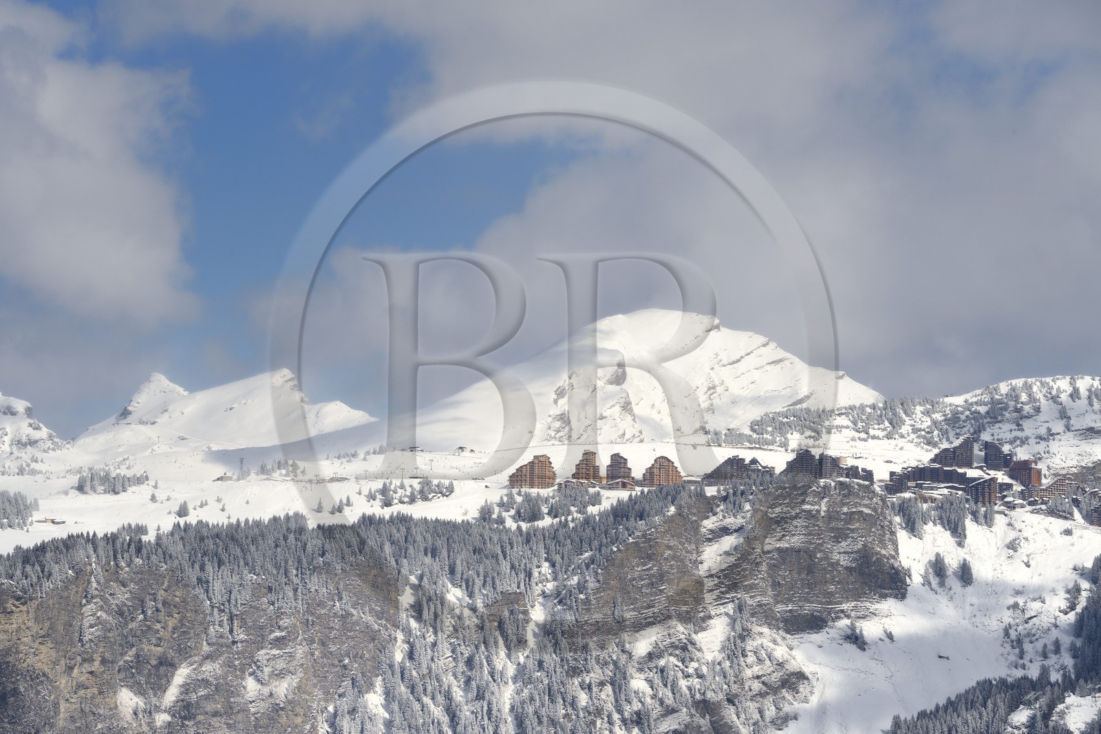 France, Haute Savoie, Avoriaz on the heights of Morzine