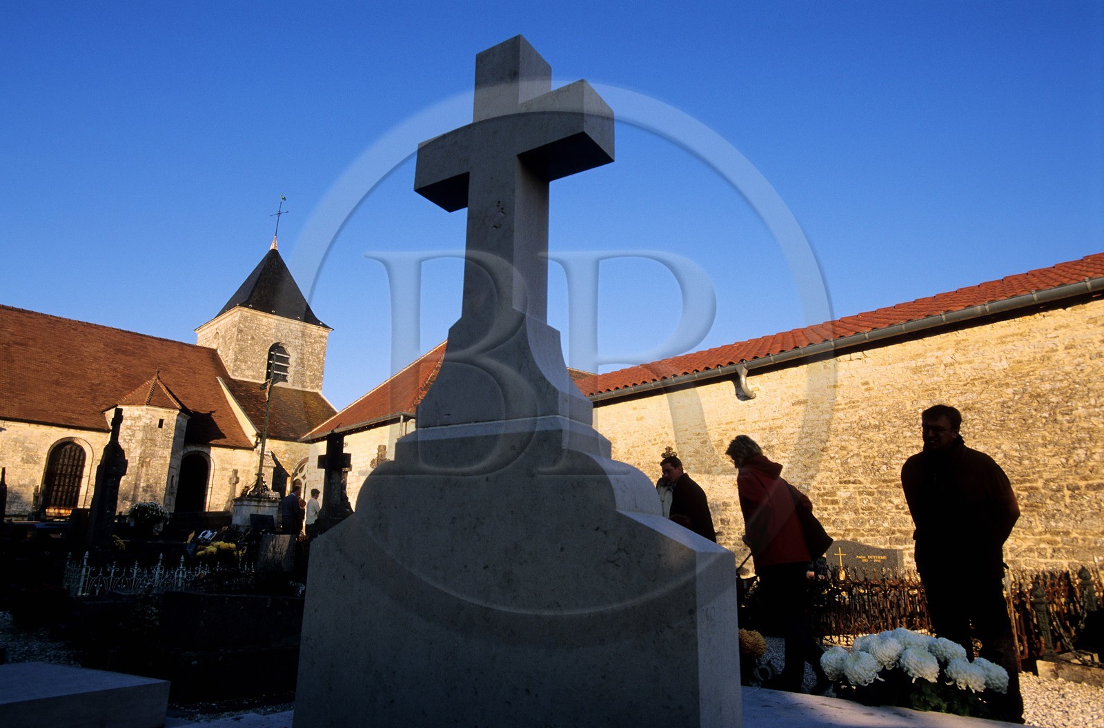 France, Haute-Marne (52), Colombey-les-Deux-Eglises, la tombe du Général de Gaulle