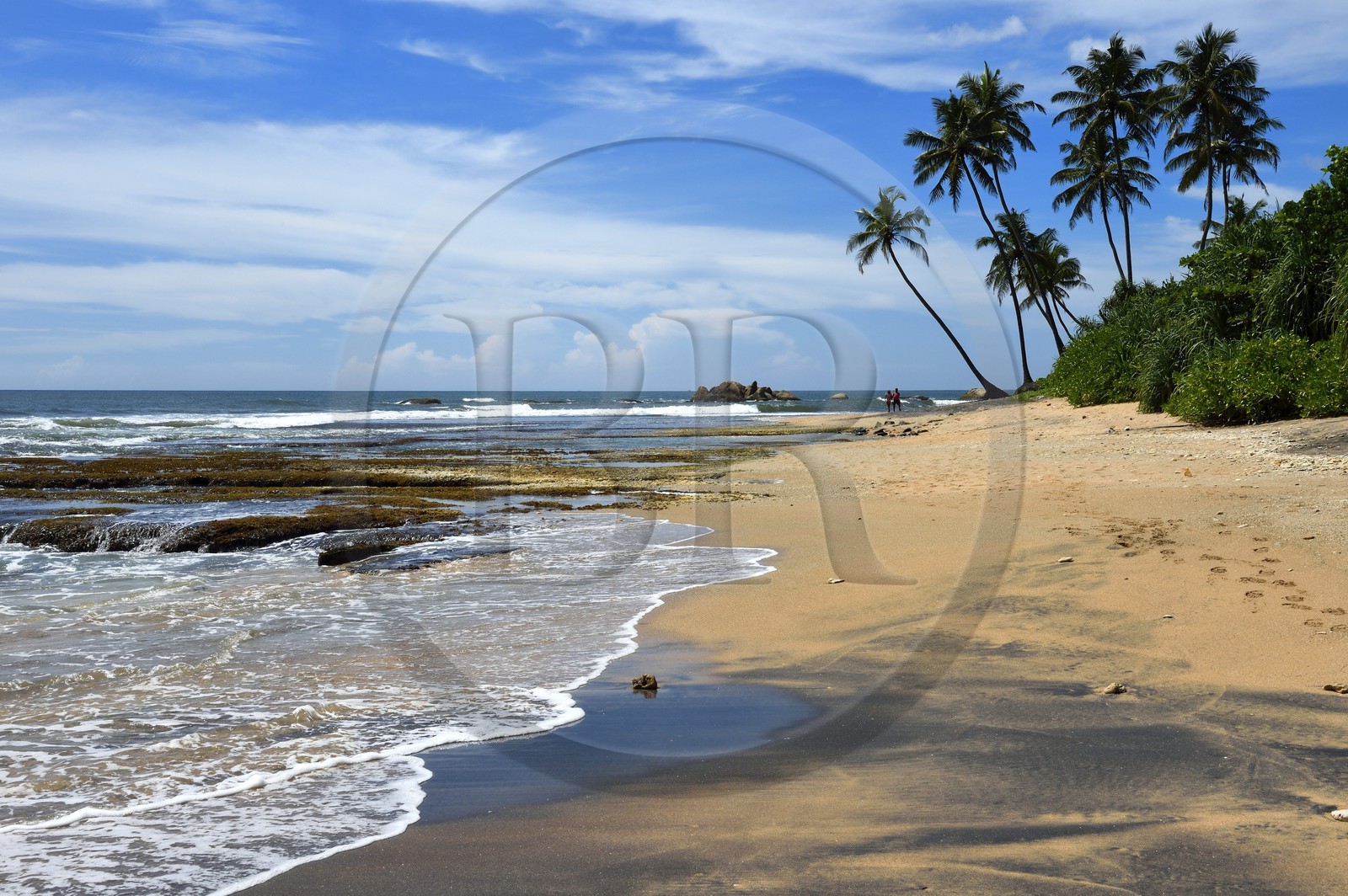 Sri Lanka, Province du Sud, Galle, plage du Jetwing Lighthouse Hotel