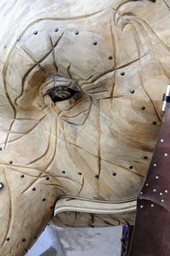 France, Loire-Atlantique (44), Nantes, l'Ile de Nantes, les hangars des anciens chantiers navals, les Machines de l'Ile, l'éléphant, automate