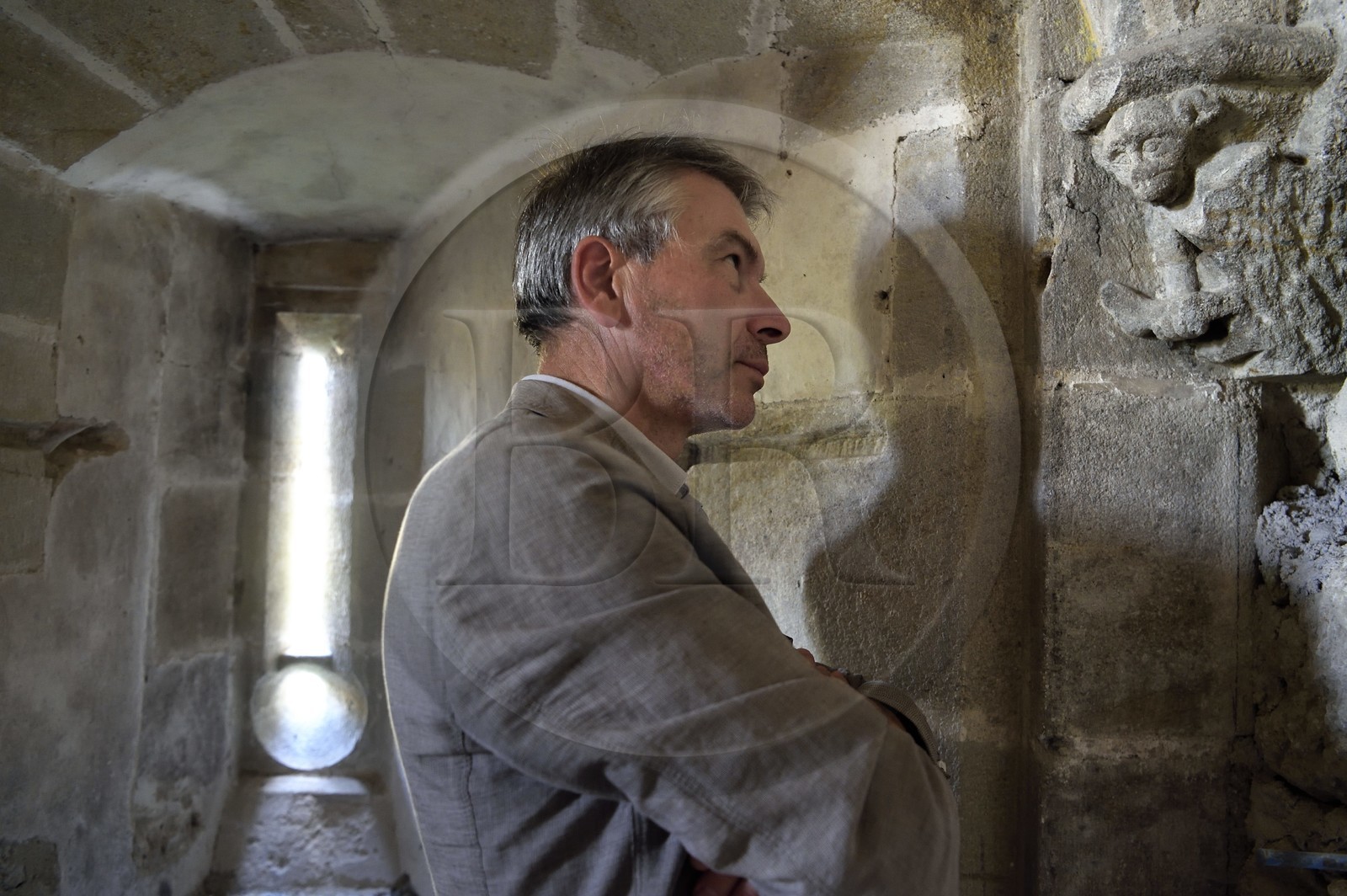 France, Allier (03), ancienne province du Bourbonnais, Besson, chateau de Fourchaud (XIVe siècle au XVIe siècle) appartenant aujourd'hui aux descendants des Bourbon-Parme