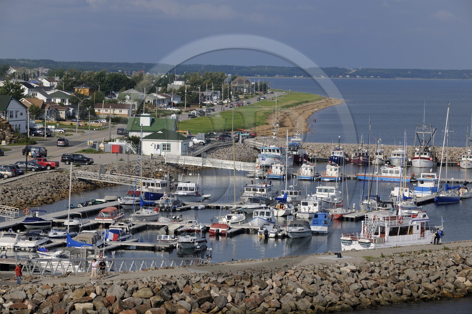 Canada, province du Québec, Saint Laurent, Côte Nord, port de plaisance de Havre-Saint-Pierre