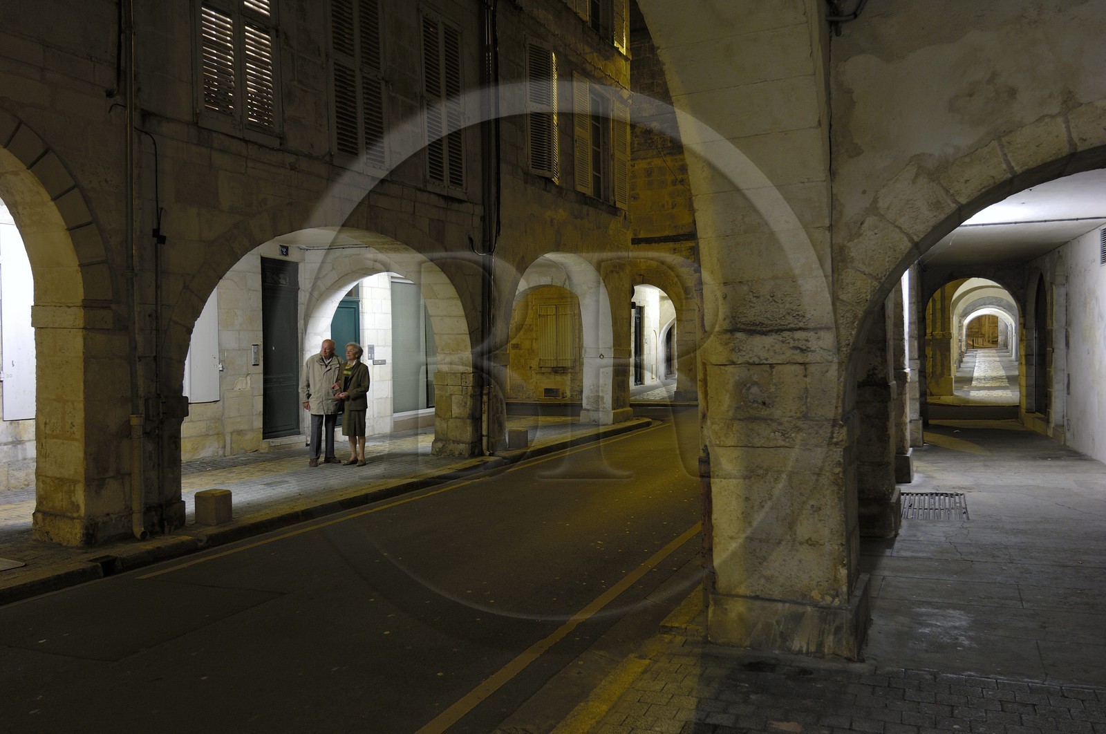 France, Charente-Maritime (17), La Rochelle, arcades rue Admyrault
