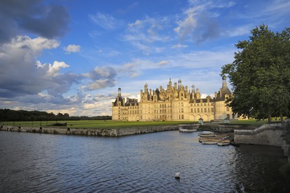France, Loir et Cher (41), Vallée de la Loire classée Patrimoine Mondial de l' UNESCO, château de Chambord