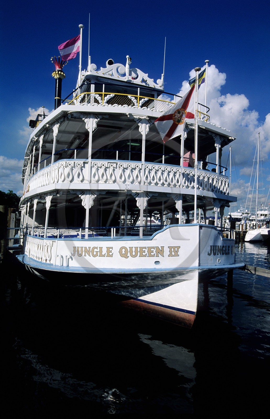 United States, Florida, Fort Lauderdale, the Jungle Queen is the most famous cruise ship of the city