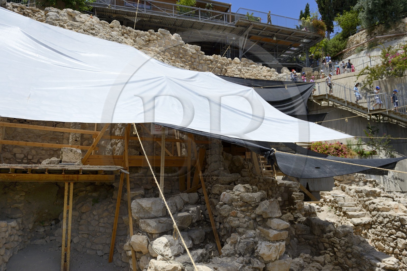 Israel, Jerusalem, holy city, the City of David south of the old town, excavation
