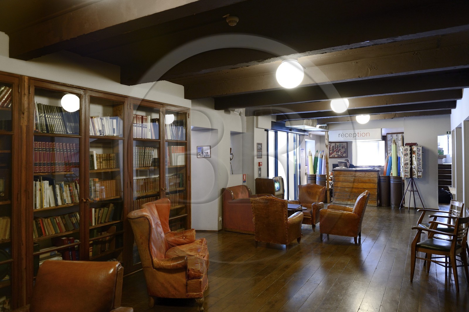 France, Rhône (69), Lyon, le Collège hotel, lobby