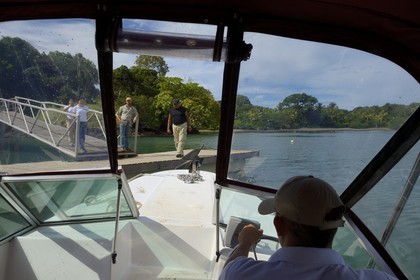 Panama, Chiriqui province, Gulf of Chiriqui National Marine Park, Isla Palenque, arriving by boat