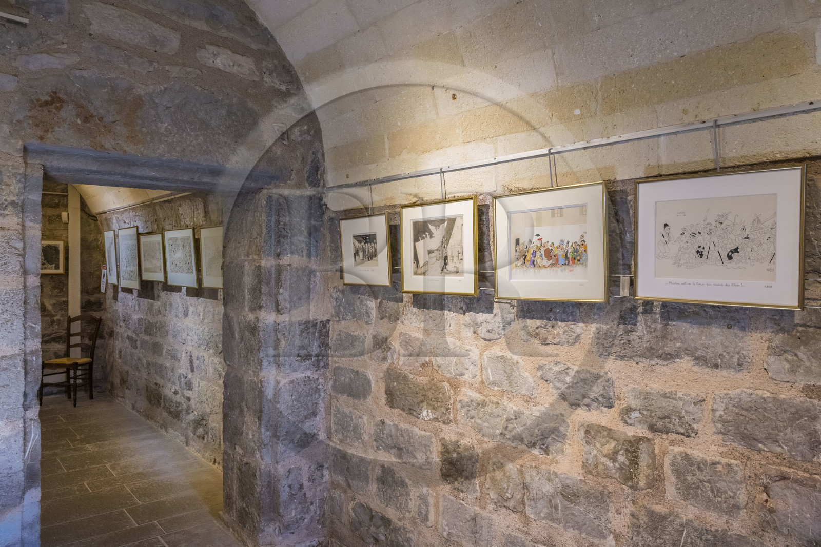 France, Hérault (34), Palavas-Les-Flots, la redoute de Ballestras, une ancienne tour d'alarme construite en 1744 devenu le musée consacré au peintre affichiste, dessinateur et caricaturiste Albert Dubout