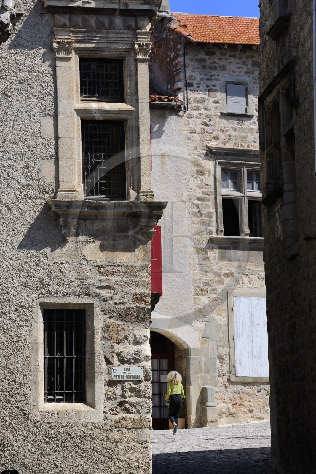 France, Aude, village of Caunes-Minervois, the mansion Hotel Sicard (14th century)