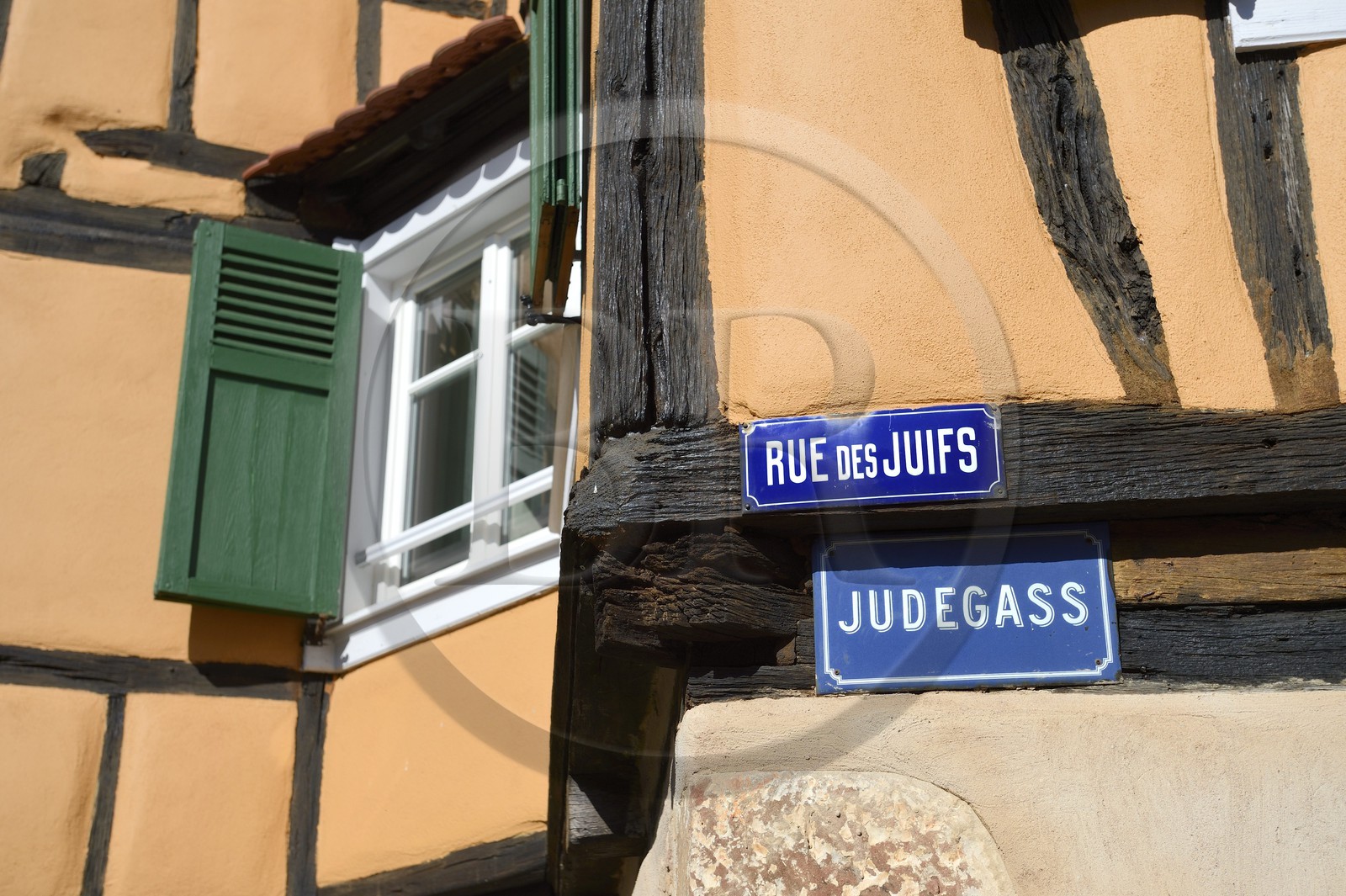 France, Bas-Rhin (67), Bouxwiller, la rue des Juifs (Judegass en alsacien)