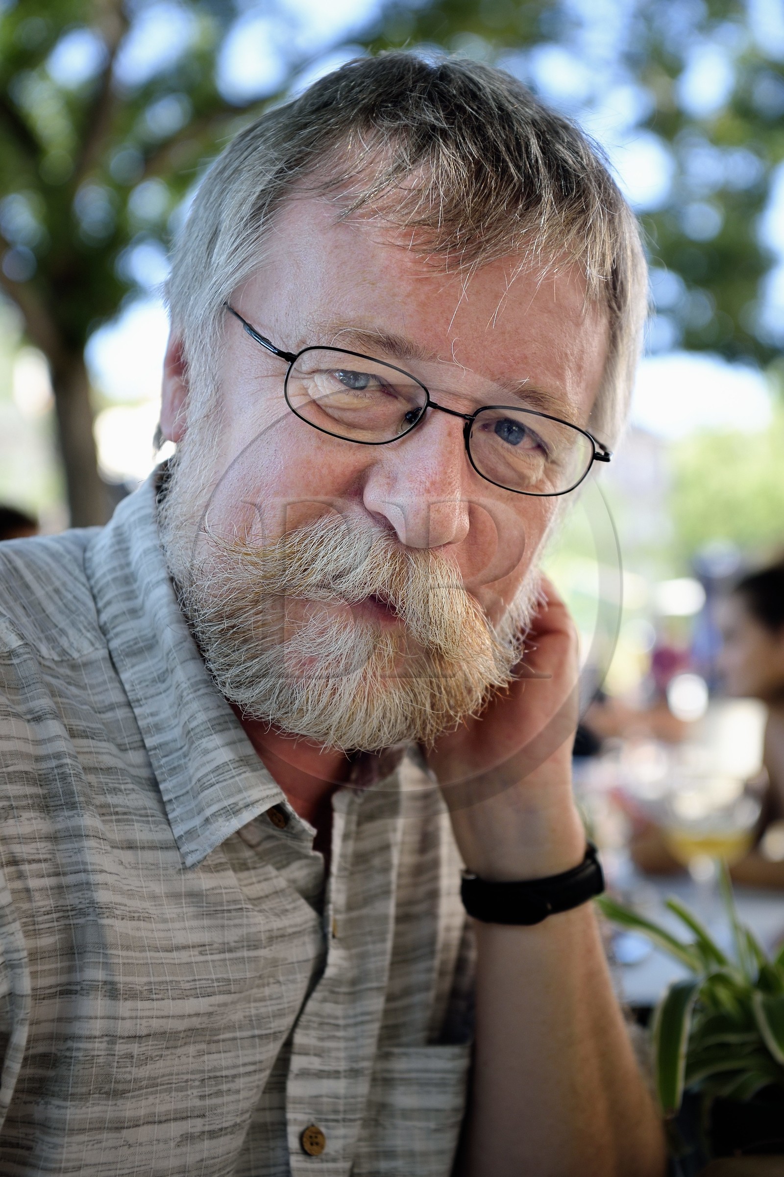 France, Bas-Rhin (67), Strasbourg, l'écrivain de romans policiers historiques et régionalistes Jacques Fortier