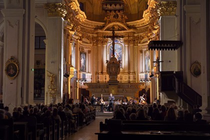 France, Alpes-Maritimes, Bevera Valley, Sospel, St. Michael Cathedral, BaroQuiales concert, annual festival of Baroque art
