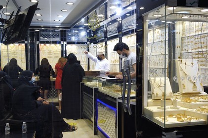 Sultanat d'Oman, Mascate, vieux Mascate, le souk de Muttrah, quartier des bijoutiers