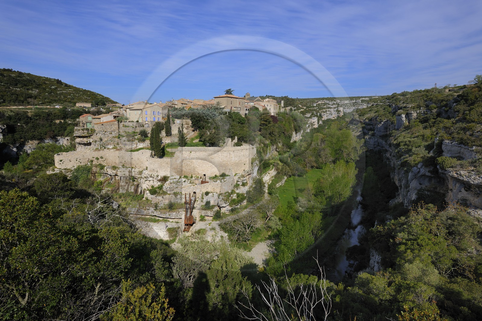 France, Herault, Pays Cathare, Minerve village, labelled Les Plus Beaux Villages de France (The Most Beautiful Villages of France) ..