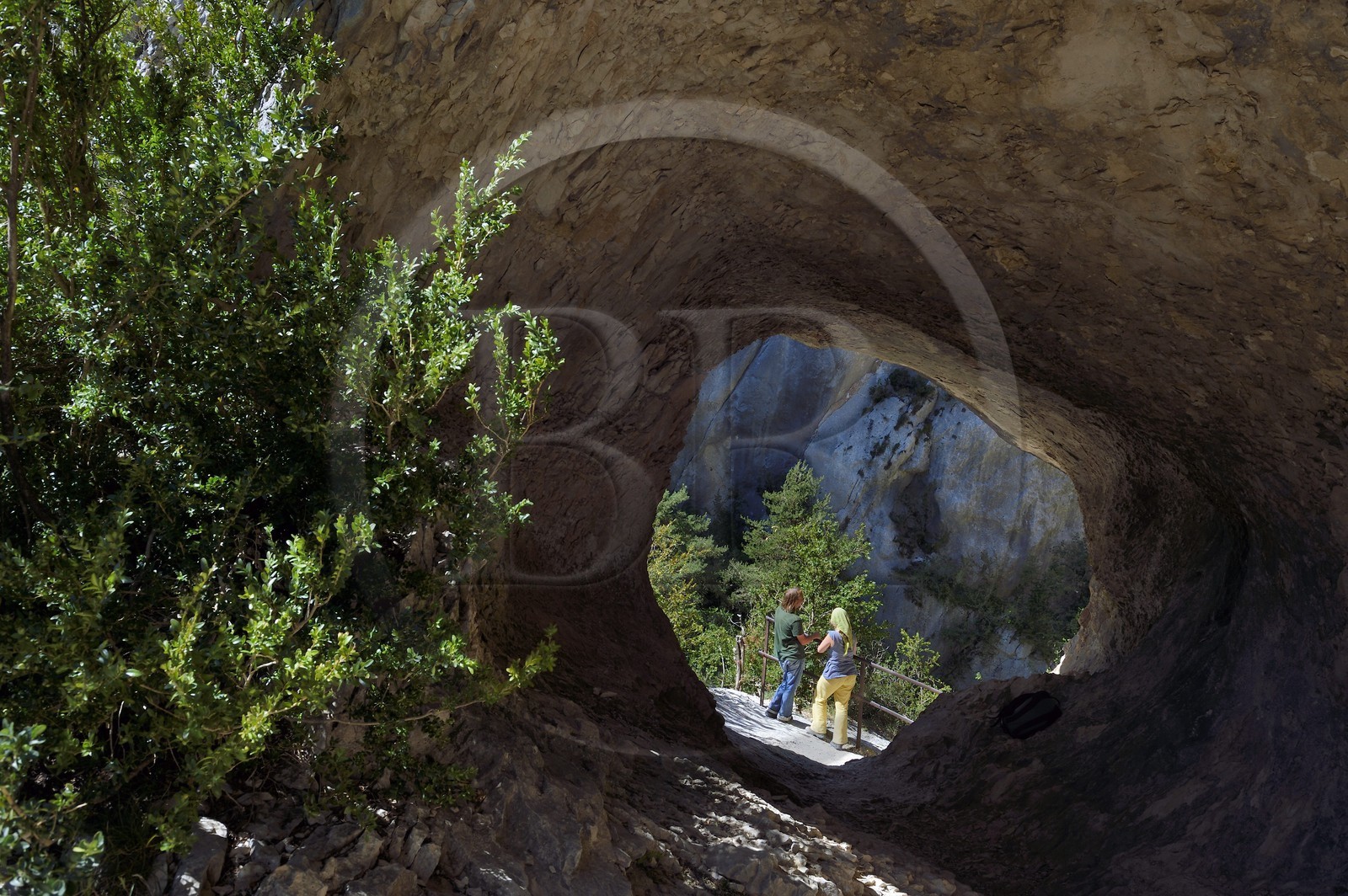 France, Alpes-de-Haute-Provence, Parc Naturel Regional du Verdon, the Verdon Gorge below the village of Rougon and the Point Sublime