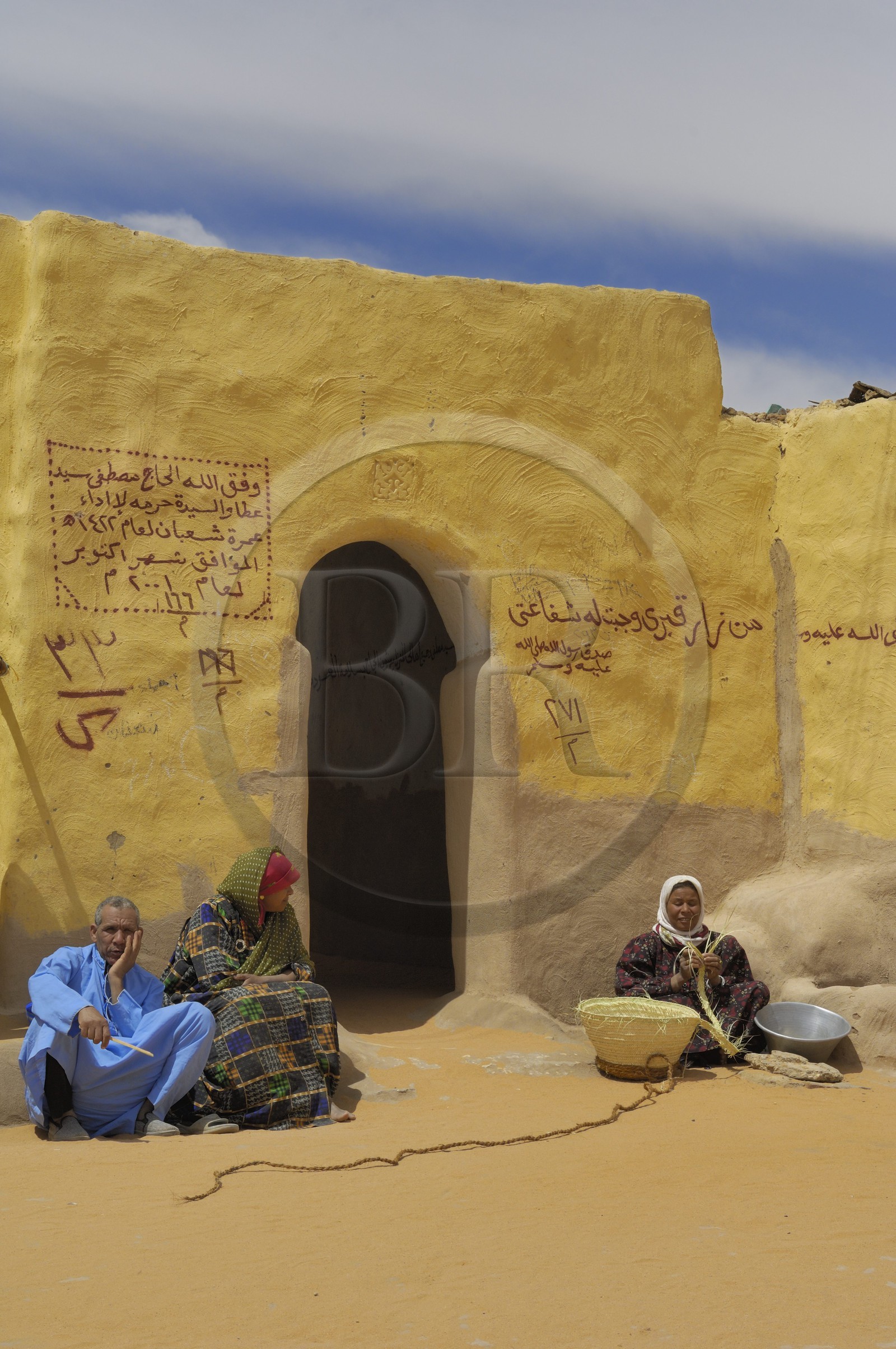 Egypte, désert libyque, oasis de Dakhla, le village de Eshbet Bashendi (Bashandi)