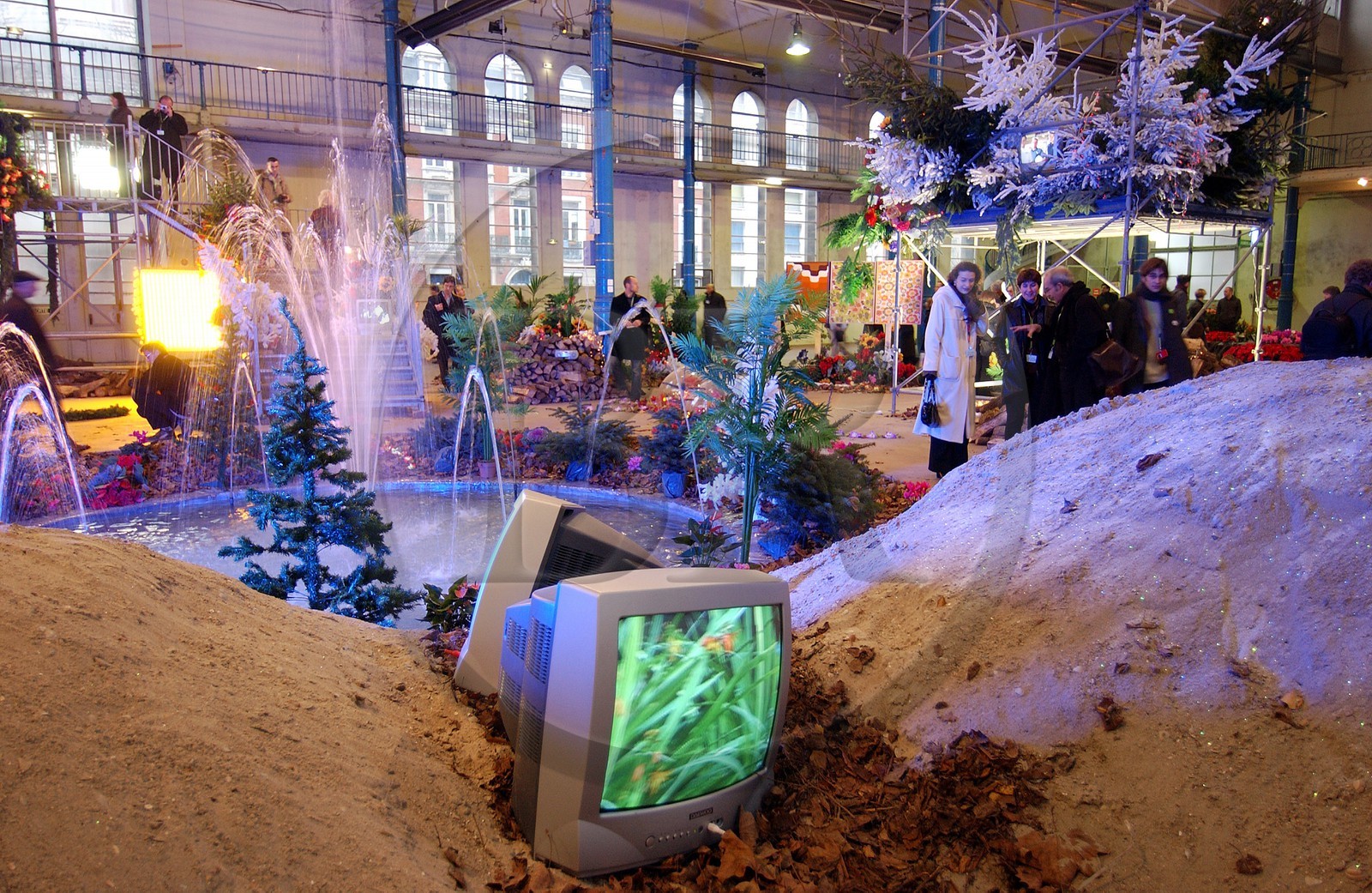 France, Nord (59), Lille 2004, exposition Flower Power au palais Rameau