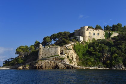 France, Var (83), Bormes les Mimosas, Fort de Brégançon, résidence officielle du président de la République