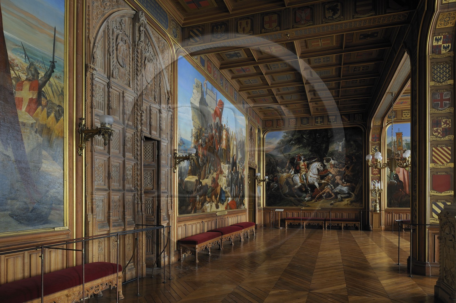 France, Yvelines, Chateau de Versailles, listed as World Heritage by UNESCO, Salles des Croisades (Crusades Rooms)