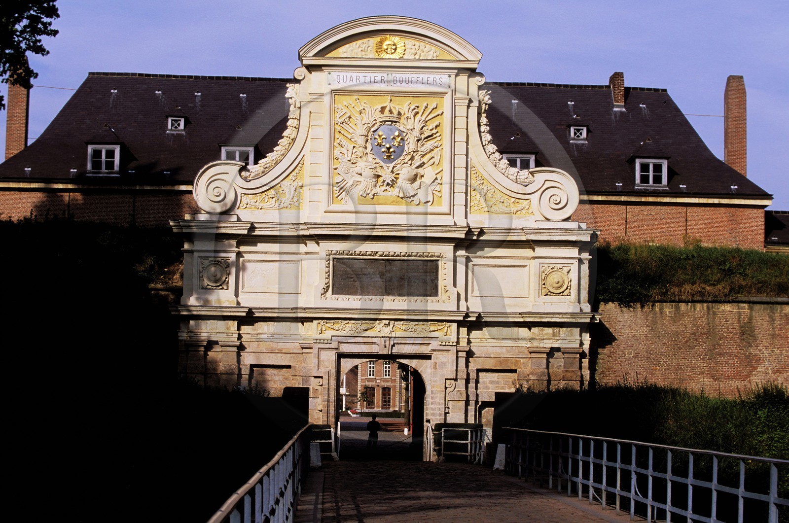 France, Nord, Lille, Vauban citadel, boufflers barracks royal door