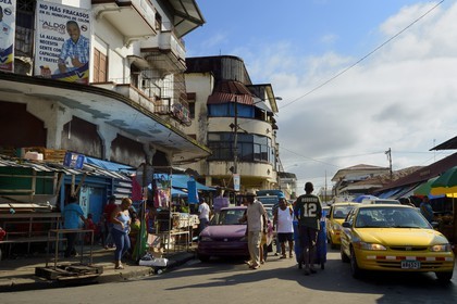 Panama,  province de Colon, ville de Colon, sur le Paseo del Centenario dans le centre ville
