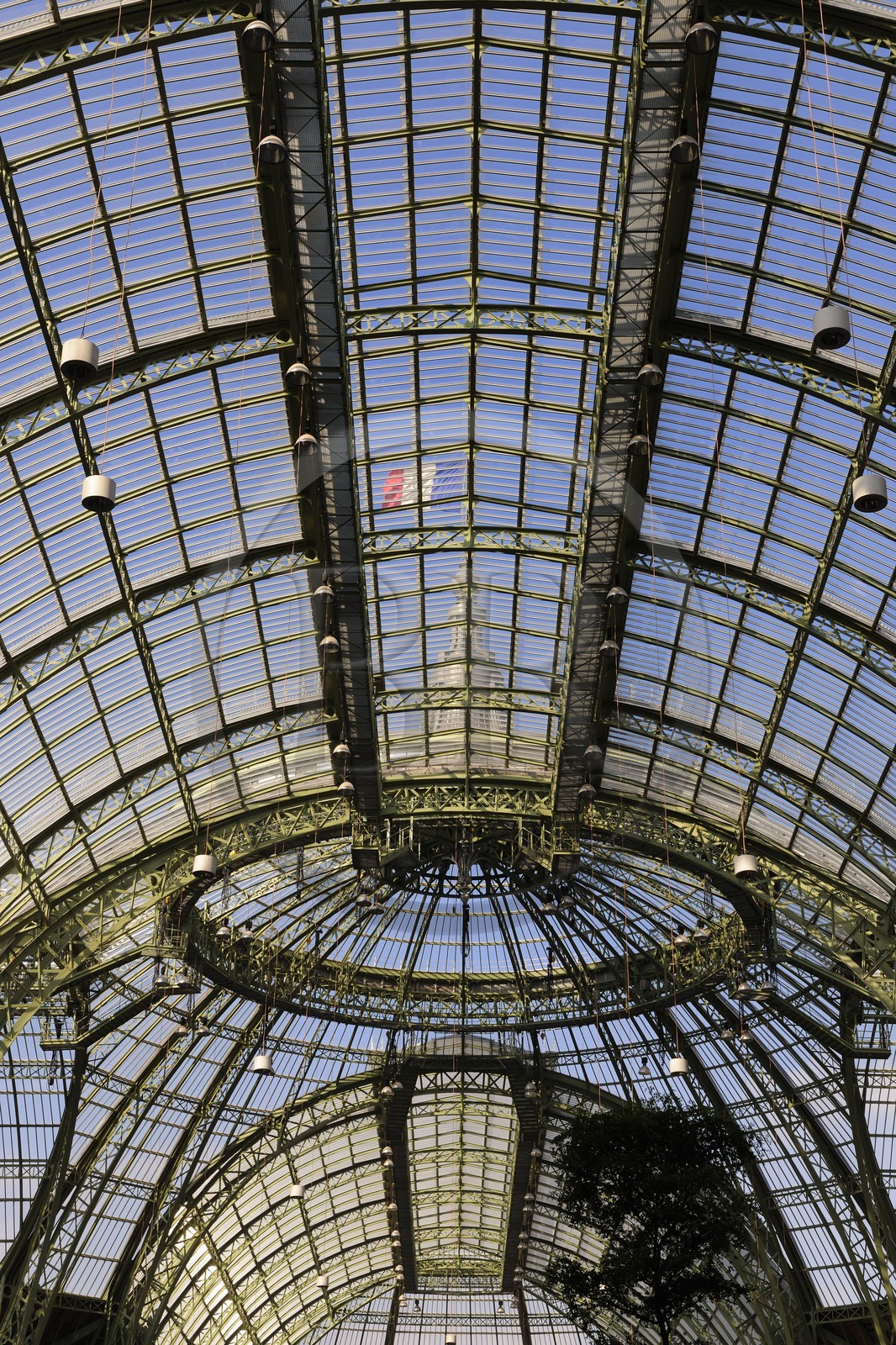 France, Paris (75), le Grand Palais, la coupole vitrée